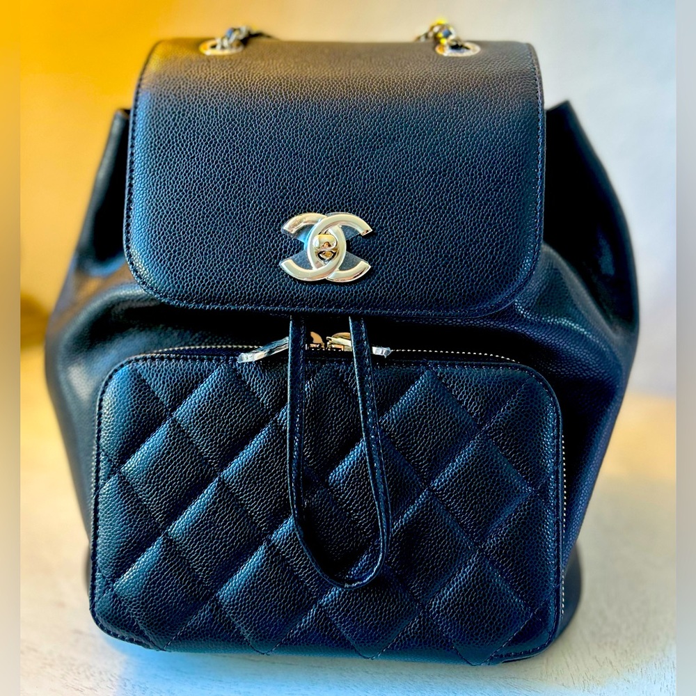 Chanel Caviar Quilted Business Affinity Back Pack - Black, NWT